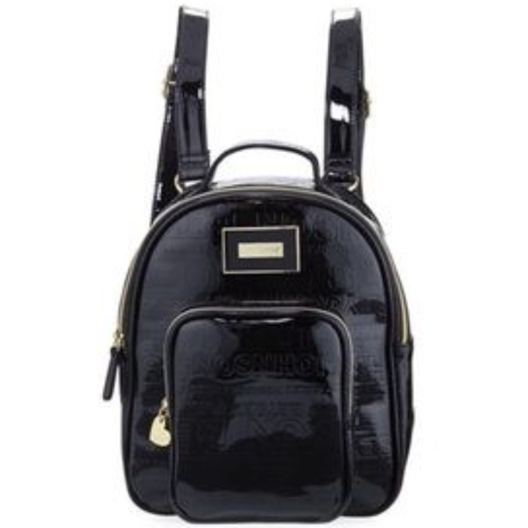 Betsey Johnson Handbags - NWT Betsey Johnson Patent Logo Backpack